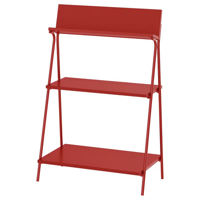 Otvoreni element za odlaganje, crvena, 60x35x91 cm
