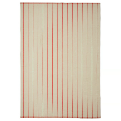 Tepih, ravno tkani, prljavobijela/crvena, 170x240 cm