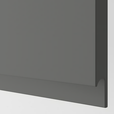 Podni element s policama, bijela/Voxtorp tamnosiva, 40x60 cm