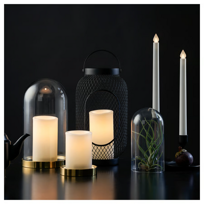 LED top svijeća, bijela/u kući, 14 cm