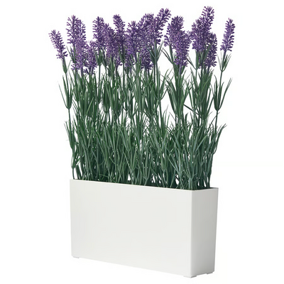 Veštačka biljka sa saksijom, unutra/spolja lavanda