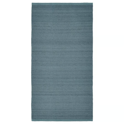 Tepih, ravno tkani, sivo-plava, 80x150 cm