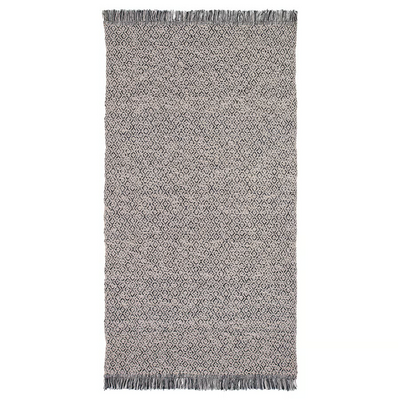 Tepih, ravno tkani, crna/natur, 80x150 c