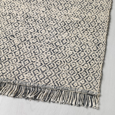 Tepih, ravno tkani, crna/natur, 80x150 c