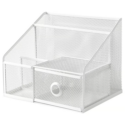 Organizator za radni sto, bijela, 25x20 cm