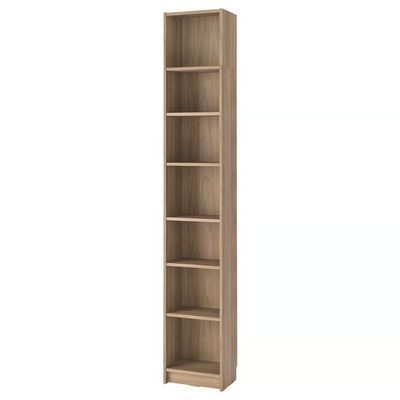 Biblioteka s vis.dod.elementom, im. hrastovine, 40x28x237 cm