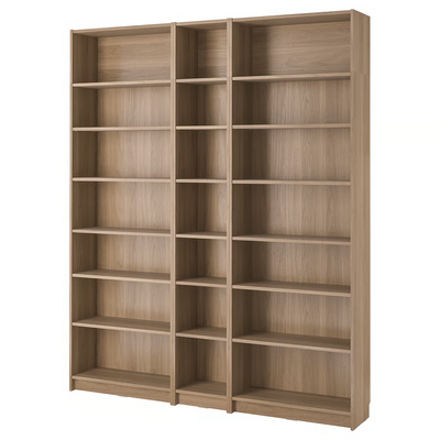 Komb.biblioteke s dodat. elementima, im. hrastovine, 200x28x237 cm
