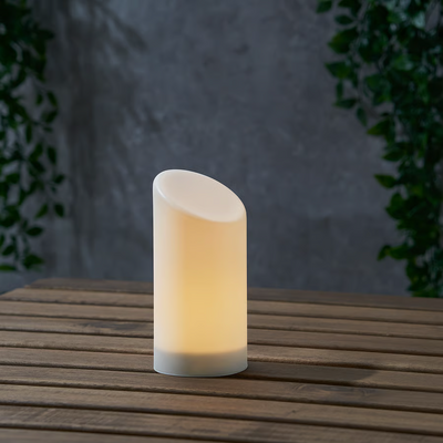 LED top svijeća, bijela/unutra/spolja, 16 cm