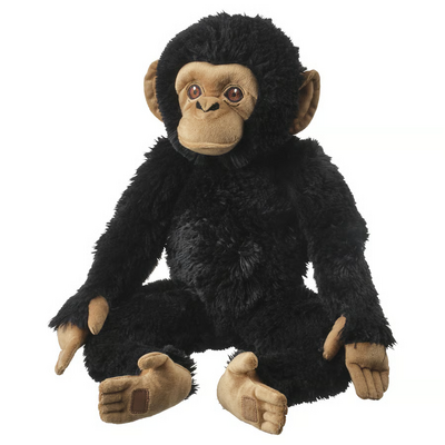 Plišana igračka, šimpanza/crna, 32 cm