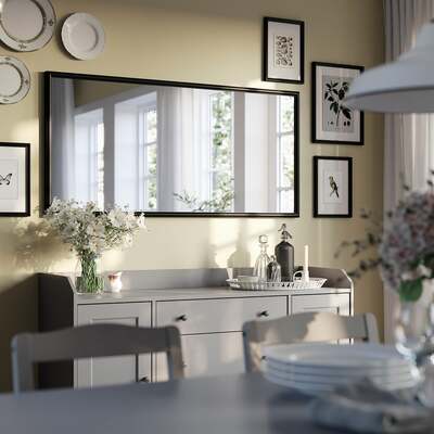 Ogledalo, crna, 65x135 cm