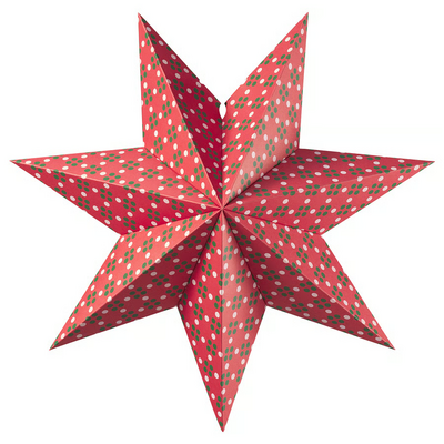 Abažur, roze/zelena, 48 cm