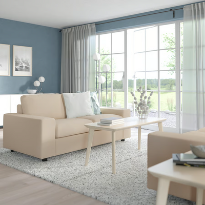 Sofa dvosjed, sa širokim rukohvatima/Hallarp bež