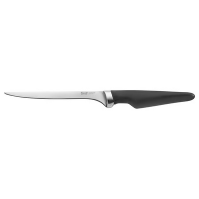 Nož za filetiranje, crna, 17 cm