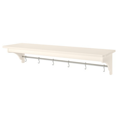 Zidna polica, prljavobijela, 120 cm