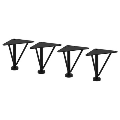 Nogar, metal/crna, 10 cm