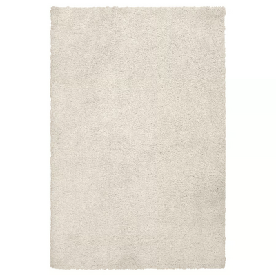 Tepih, visoki flor, prljavobijela, 160x230 cm