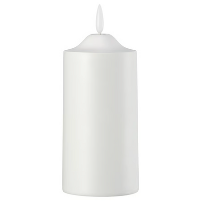 LED top svijeća, na baterije bijela, 14 cm