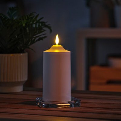 LED top svijeća, na baterije bijela, 14 cm