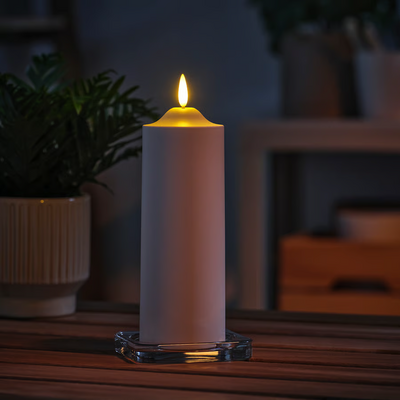 LED top svijeća, na baterije bijela, 19 cm