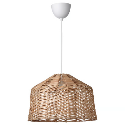 Visilica, bijela/ratan, 45 cm