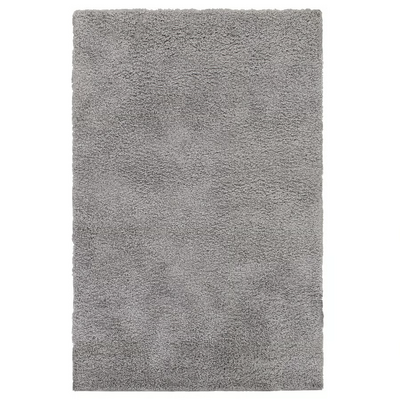 Tepih, visoki flor, siva, 160x230 cm