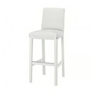 Barska stolica s okvirom naslona, bijela, 75 cm