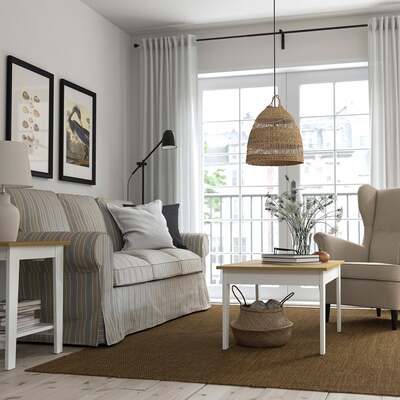 Stočić za kafu, bijela, 98x59 cm