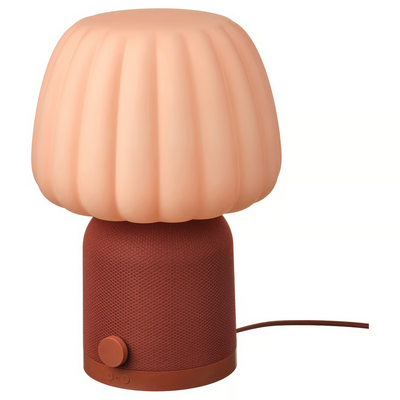 Bluetooth zvučnik-lampa, crvena smeđa/roze