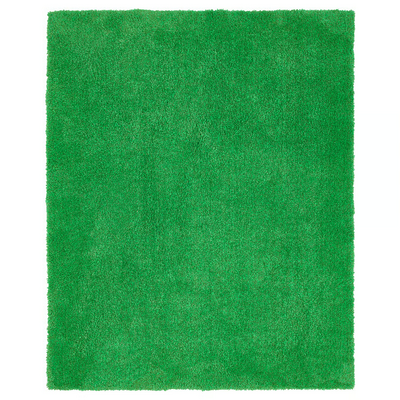 Tepih, visoki flor, zelena, 133x160 cm