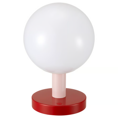 LED ukrasna rasveta, na baterije kugla/crvena svetloroze, 26 cm