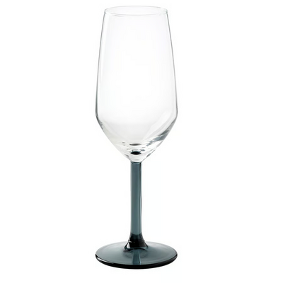 Čaša za šampanjac, plavo-siva/bistro staklo, 25 cl