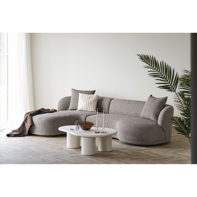Kingston sofa Ugaona sa 2 jastuka, lijevo orijentisana, braon HN1299
