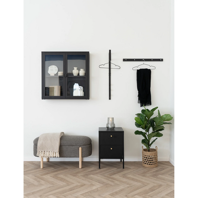 Branca Klupa sa prostorom za odlaganje, braon/prirodna boja 97x40x48 cm