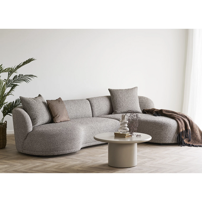 Kingston Lounge sofa sa 2 jastuka, desna varijanta, smeđa HN1299