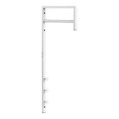 Trento metalni stalak za odjeću, bijele boje, dimenzija 3 × 30 × 82 cm