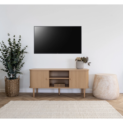 Nikko TV komoda sa 2 vrata, u prirodnoj boji, dimenzija 113 × 40 × 52 cm