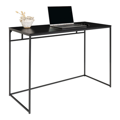 Vita radni sto, crne boje sa crnim okvirom, dimenzija 100 × 45 × 75 cm