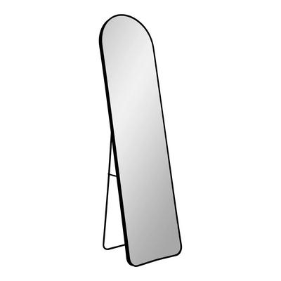Madrid ogledalo aluminijum, crno 40 × 150 cm
