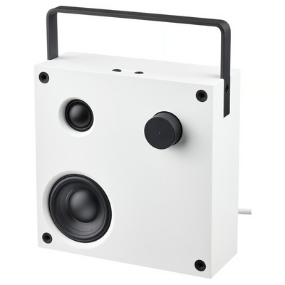 Bluetooth zvučnik, bela/gen 3, 20x20 cm