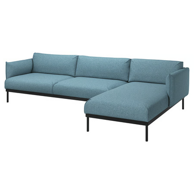 Sofa 4-sed i lenjivac, Gunnared svetloplava