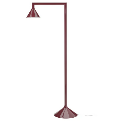 Podna indirektna svetiljka, tamnocrvena, 182 cm