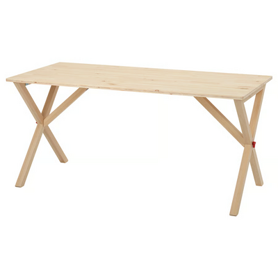 Sto, preklopno/borovina prozirno lakirano, 156x75 cm
