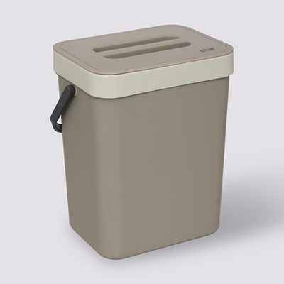 Five Plastična kanta za kompost 5 l, taupe