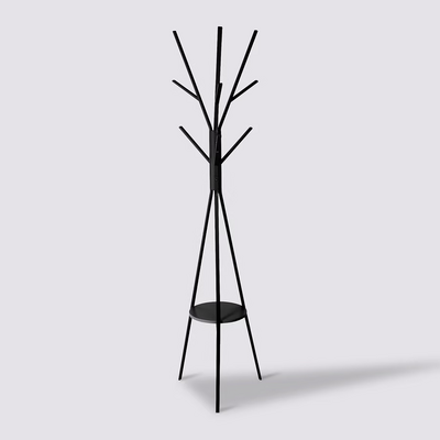 Five Metalna vješalica za kapute sa 9 kukica 44,8x40x180 cm, crna