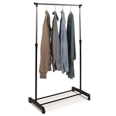Metalni stalak za odjecu na tockicima, 80 x 43 x160 cm, M8