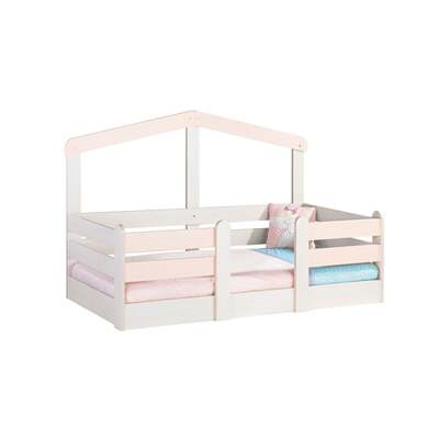 Krevet za djecu, Montessori, 90x190cm, my house pink