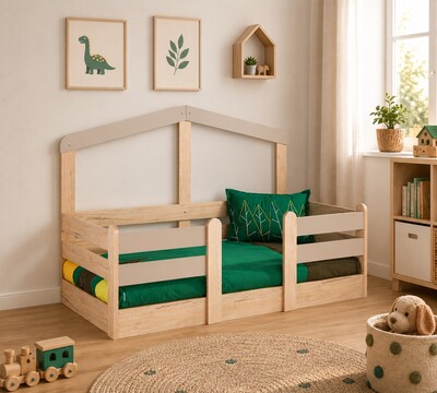 Drveni krevet, 90x190cm, montessori, my house