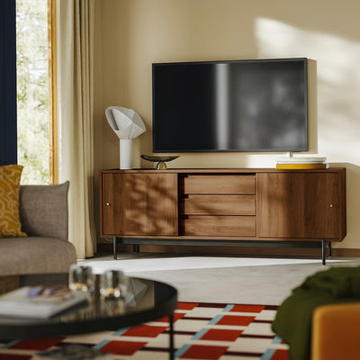 TV stalaža, smeđa im. orahovine, 176x48x66 cm