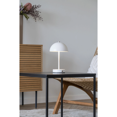 Holt stona lampa, punjva, metal, bijela/celik, kabl 100cm