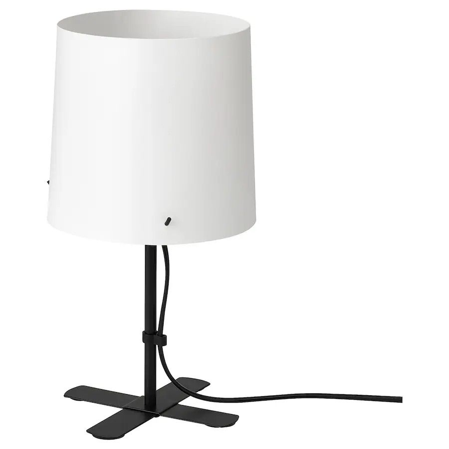 Stona lampa, crna/bijela 31 cm